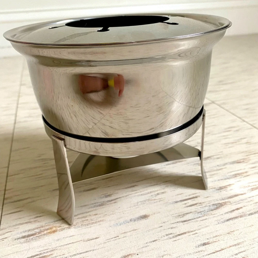 Crate&Barrel Fondue Stainless Steel